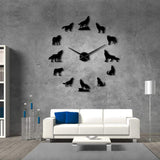 Wolf Large Wall Clock
