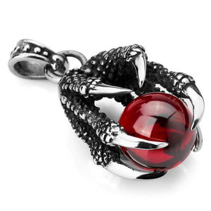 Red Dragon Claws Necklace