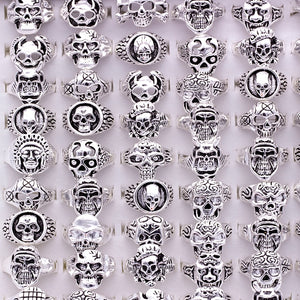 2021 New 25 pcs Skull rings