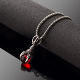 Black Red Claws Dragon Necklace