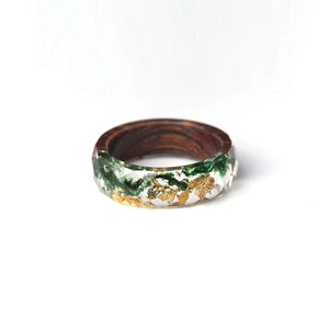 Wood and Flowers in Rings