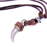 2021 New natural wolf tooth Necklace