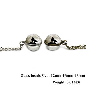new double-sided glass ball wolf