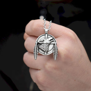 2021 Norse Vikings wolf Necklace