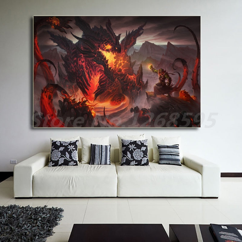 2021 World of Warcrafts Of Dragons Canvas